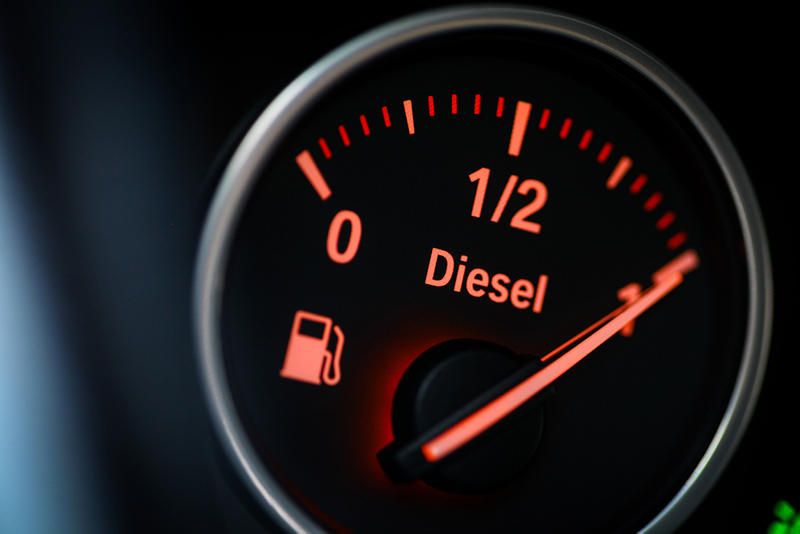 Diesel fuel gage